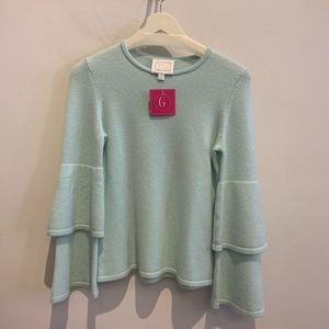 Double bell sleeve sweater